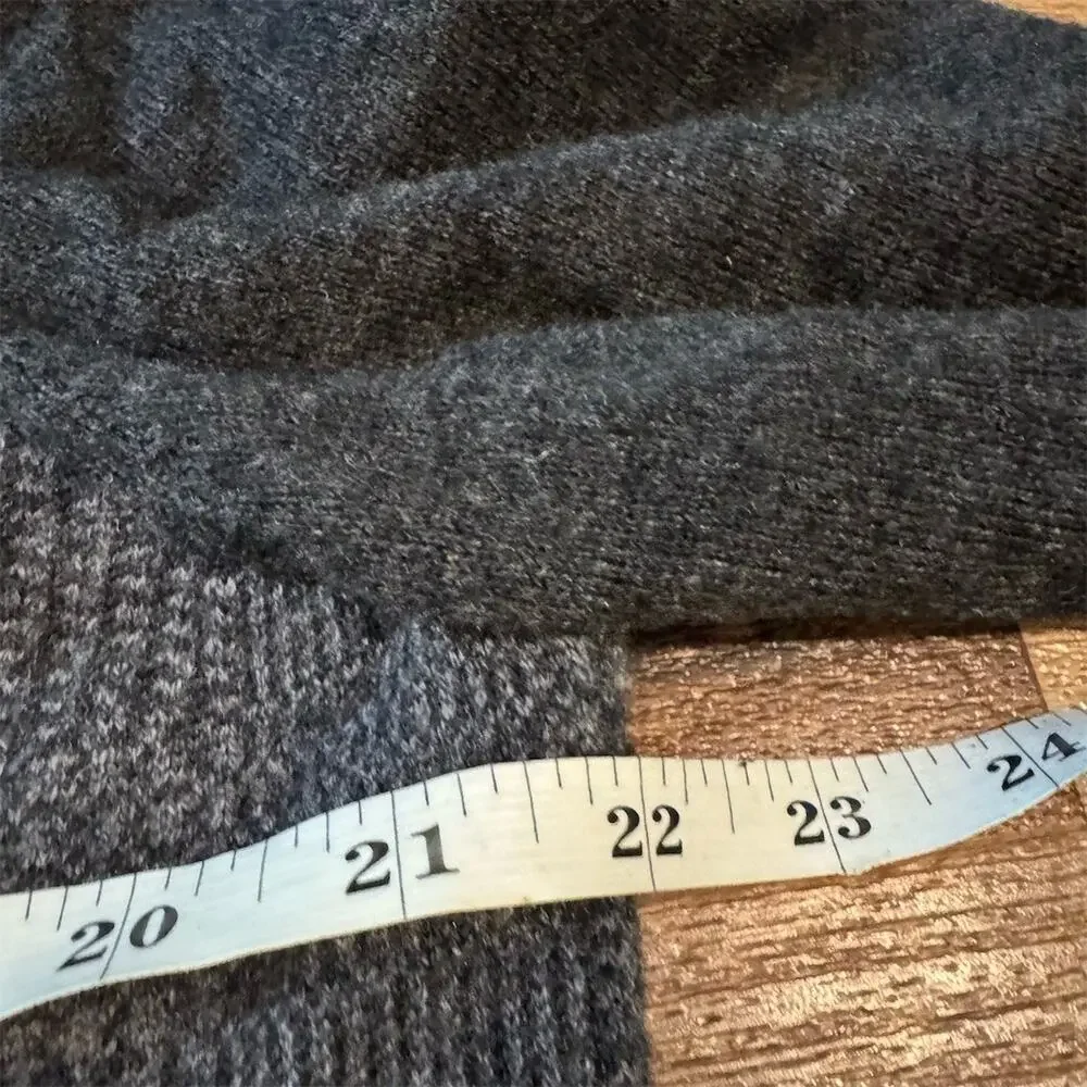 Jos. A. Bank 1905 Cardigan Sweater L Gray Black College Prep Academia Grunge